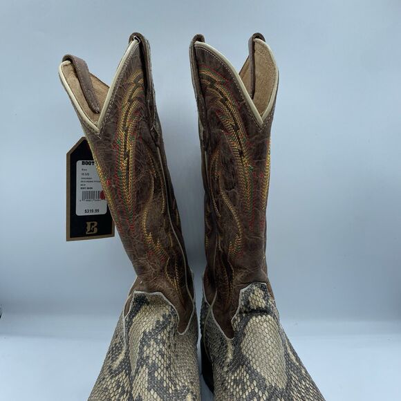 Cody James Western Boot Mens Men 10 D Brown Pythons Broad Square Toe Cowboy main image 4